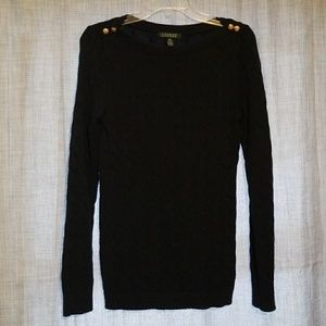 Ralph Lauren cableknit navy sweater